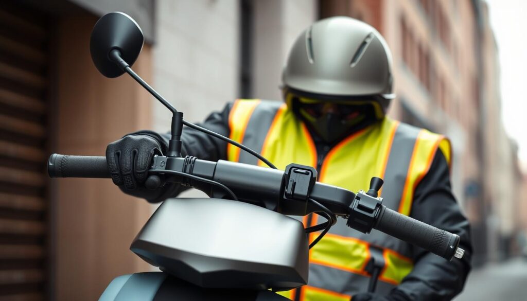 equipo protección scooter